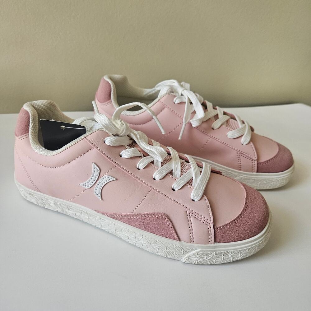 Hurley Women's Sneakers, Size 7.5 Pink Lace Up Logo Retro